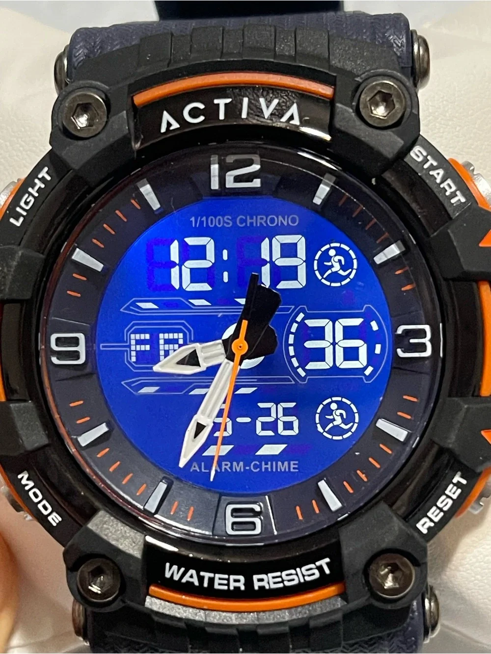 Activa X Invicta Digital Analog Men's Watch - 58mm, Blue New